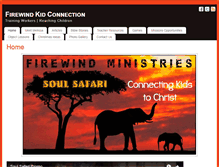 Tablet Screenshot of firewindkidconnection.org